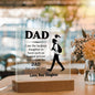 Dad - I Am The Luckiest Daughter - Father's Day Special Gift - Happy Father's Day - Acrylic Square Plaque