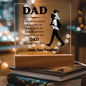 Dad - I Am The Luckiest Daughter - Father's Day Special Gift - Happy Father's Day - Acrylic Square Plaque
