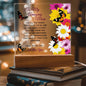 To My Amazing Mom - Unconditional Love - Acrylic Square Plaque