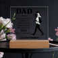Dad - I Am The Luckiest Daughter - Father's Day Special Gift - Happy Father's Day - Acrylic Square Plaque