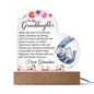 To My Granddaughter | Be Brave Be Strong | Best Gift From Grandma | Acrylic Heart Plaque