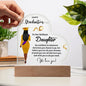 To Our Brilliant Daughter - Be Confident - Graduation Acrylic Heart Plaque