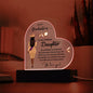 To Our Brilliant Daughter - Be Confident - Graduation Acrylic Heart Plaque