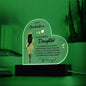 To Our Brilliant Daughter - Be Confident - Graduation Acrylic Heart Plaque