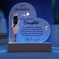 To Our Brilliant Daughter - Be Confident - Graduation Acrylic Heart Plaque