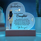 To Our Brilliant Daughter - Be Confident - Graduation Acrylic Heart Plaque