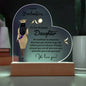 To Our Brilliant Daughter - Be Confident - Graduation Acrylic Heart Plaque