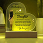 To Our Brilliant Daughter - Be Confident - Graduation Acrylic Heart Plaque
