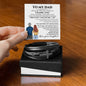 To My Dad - Thank You - Men's Cross Bracelet