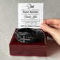 Special Gift For Dad - Always Remember - Men's Cross Bracelet