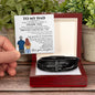 To My Dad - Thank You - Men's Cross Bracelet