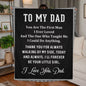 To My Dad - I'll Forever Be Your Little Girl - Jersey Fleece Blanket