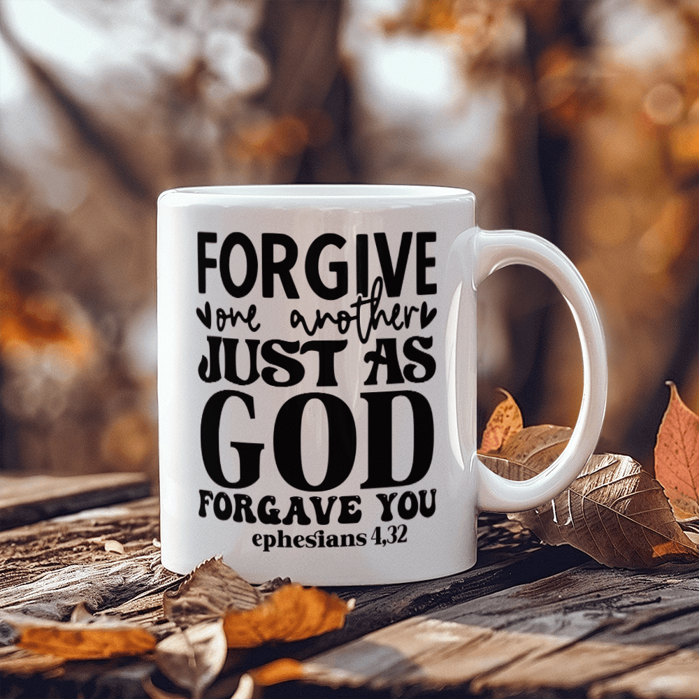 Inspirational - Forgive One Another - White Ceramic Mug