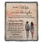 To My Wife - From Husband - As We Grow Older Together - Heirloom Woven Blanket