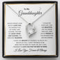 Granddaughter | Never Forget How Much I Love You | Forever Love Necklace SQ Gold Frame