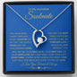 To My Incredible Soulmate | You Have Been There | Forever Love Necklace Blue