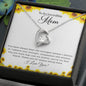 To An Incredible Mom | Thank You For Always Being There - Forever Love Necklace