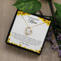 To An Incredible Mom | Thank You For Always Being There - Forever Love Necklace