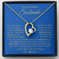 To My Incredible Soulmate | You Have Been There | Forever Love Necklace Blue