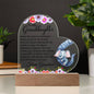 To My Granddaughter | Be Brave Be Strong | Best Gift From Grandma | Acrylic Heart Plaque