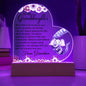 To My Granddaughter | Be Brave Be Strong | Best Gift From Grandma | Acrylic Heart Plaque