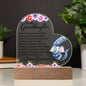 To My Granddaughter | Be Brave Be Strong | Best Gift From Grandma | Acrylic Heart Plaque
