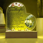 To My Granddaughter | Be Brave Be Strong | Best Gift From Grandma | Acrylic Heart Plaque