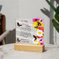 To My Amazing Mom - Unconditional Love - Acrylic Square Plaque
