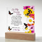 To My Amazing Mom - Unconditional Love - Acrylic Square Plaque