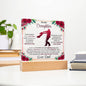 To My Daughter - Never Forget That I Love You - Acrylic Square Plaque