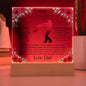 To My Daughter - Never Forget That I Love You - Acrylic Square Plaque