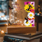 To My Amazing Mom - Unconditional Love - Acrylic Square Plaque