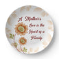A Mother's Love is the Heart of a Family - Mother's Day Gift From Daughter & Son - 10” Plate
