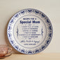 Special Mom - Recipe For A Special Mom - Gift From Son - 10” Plate