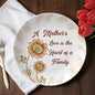 A Mother's Love is the Heart of a Family - Mother's Day Gift From Daughter & Son - 10” Plate