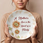 A Mother's Love is the Heart of a Family - Mother's Day Gift From Daughter & Son - 10” Plate