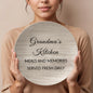 Grandma's Kitchen - Meals and Memories Served Fresh Daily - Gift From Granddaughter & Grandson - 10” Plate