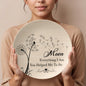 Mom - Everything I Am You Helped Me To Be - Gift for Mother's Day - 10” Plate