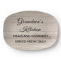 Grandma's Kitchen - Meals and Memories Served Fresh Daily - Gift From Granddaughter & Grandson - 10”x14” Platter