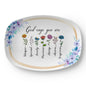 God says you are - Bible Verse Platter, Inspirational Message Platter - 10”x14” Platter