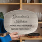 Grandma's Kitchen - Meals and Memories Served Fresh Daily - Gift From Granddaughter & Grandson - 10”x14” Platter