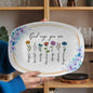 God says you are - Bible Verse Platter, Inspirational Message Platter - 10”x14” Platter