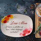 Dear Mom - Mother's Day Gift From Daughter & Son - 10”x14” Platter