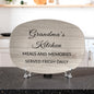 Grandma's Kitchen - Meals and Memories Served Fresh Daily - Gift From Granddaughter & Grandson - 10”x14” Platter