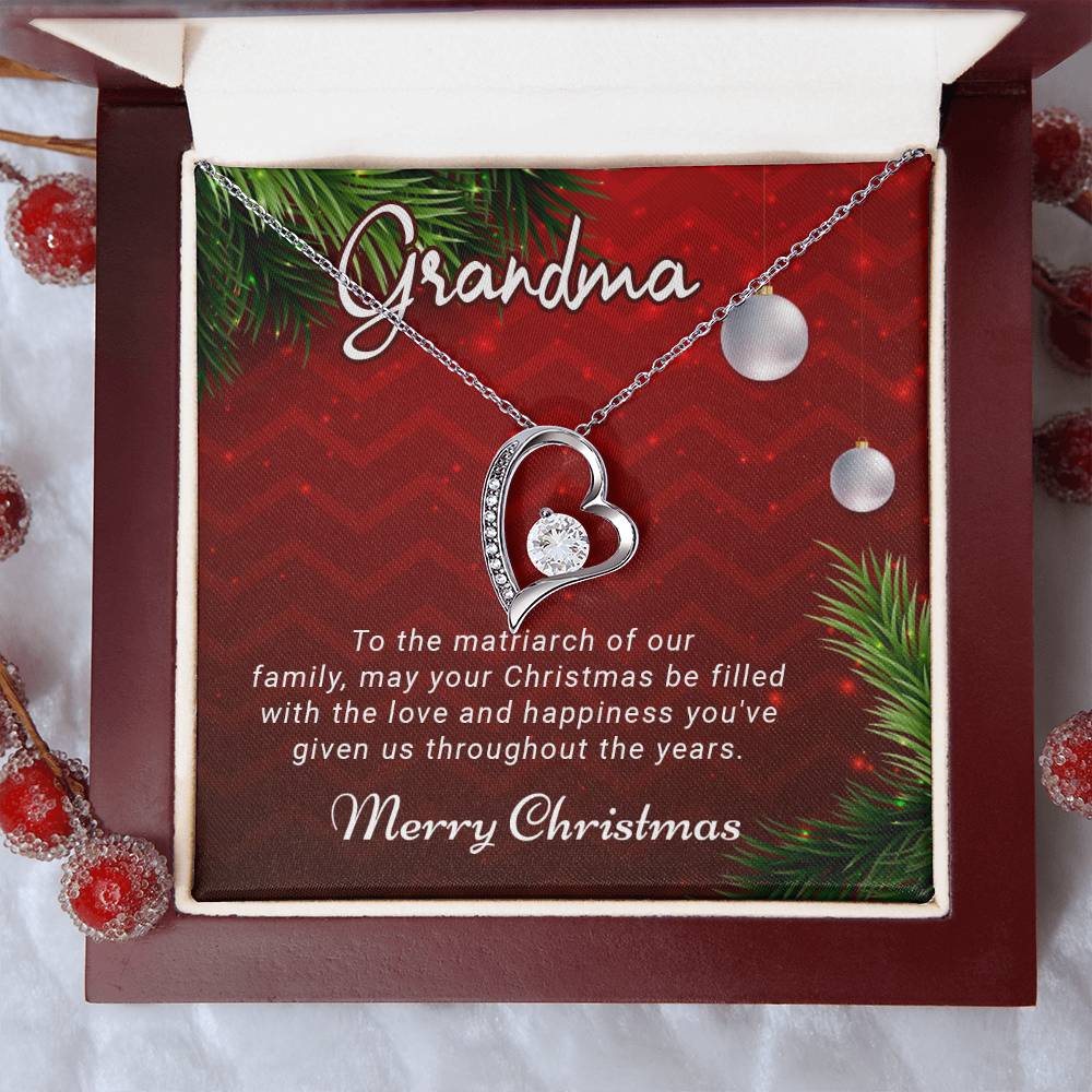 Grandma - Love and Happiness - Christmas Gift - Forever Love Necklace