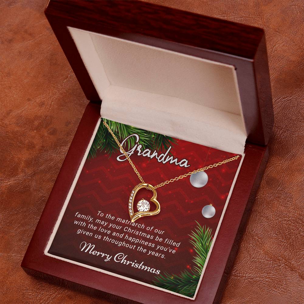 Grandma - Love and Happiness - Christmas Gift - Forever Love Necklace