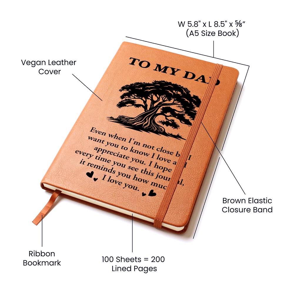 To My Dad - I Love And Appreciate You - Graphic Journal