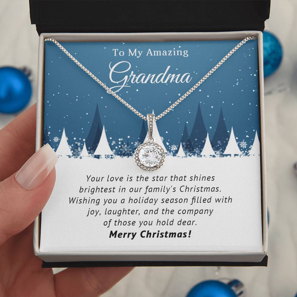 Grandma - Filled with Joy - Christmas Gift - Eternal Hope Necklace