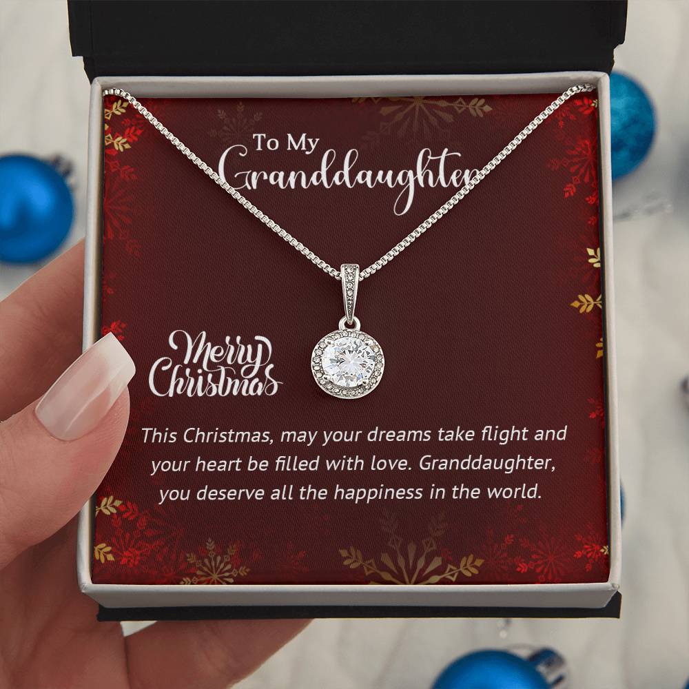 Granddaughter - Happiness in the World - Christmas Gift - Eternal Hope Necklace