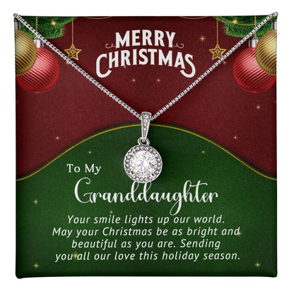 Granddaughter - Smile - Christmas Gift - Eternal Hope Necklace